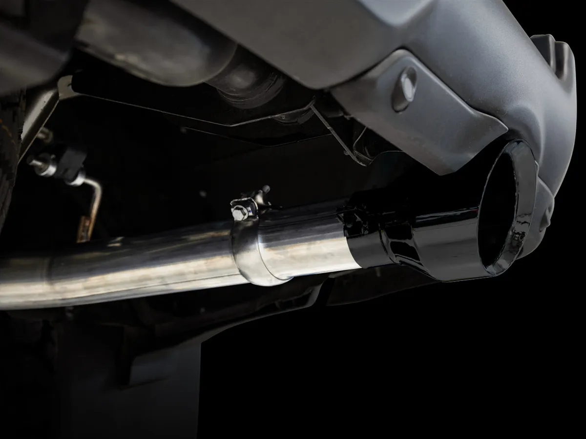 AWE 0FG Dual Rear Exit Catback Exhaust for 5th Gen RAM 1500 5.7L with bumper cutouts - Chrome Silver Tips product image