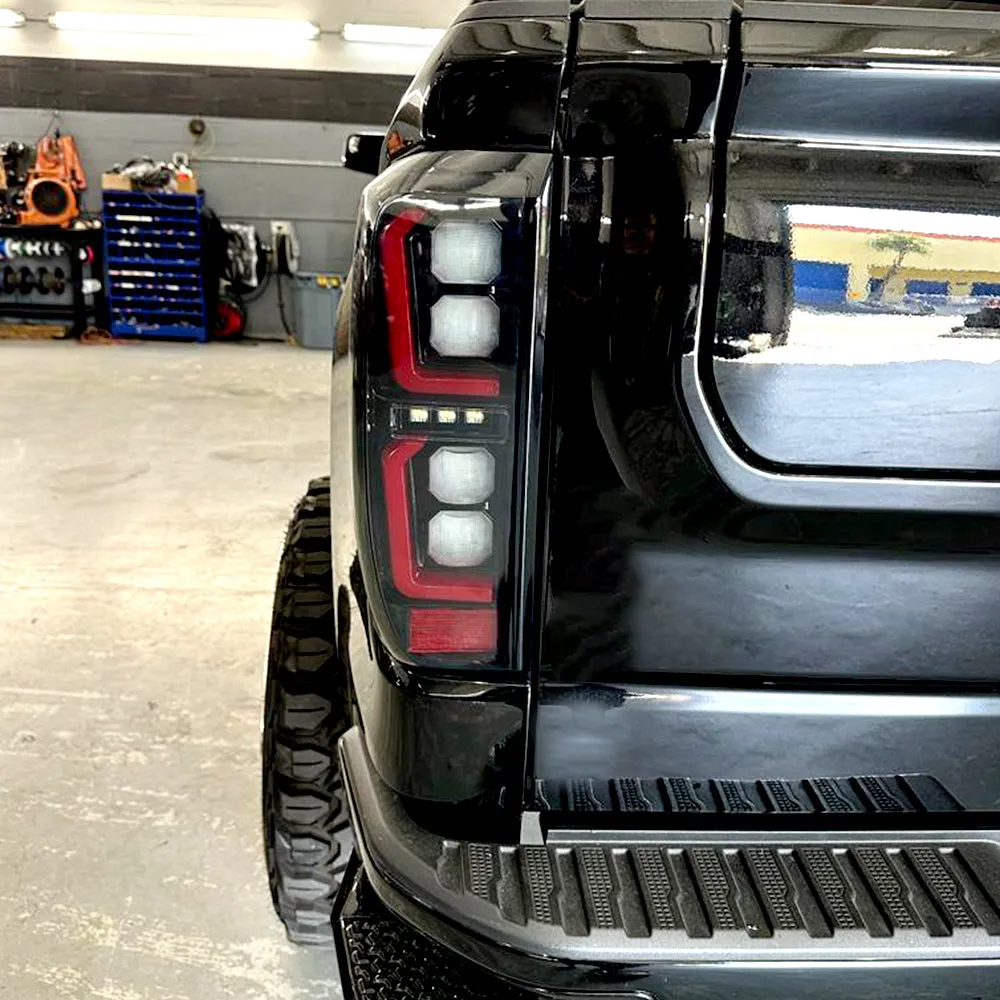 Gmc Sierra 19-20 1500 And 20-21 25003500 Only Fits Single Wheel Body Style Trucks With Factory OEM LED Tail Lights Oled Tail Lights - Smoked Lens product image
