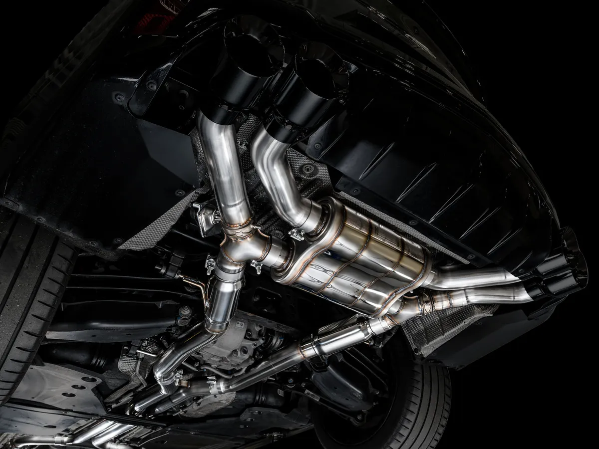 AWE SwitchPath Exhaust for Cadillac CT4-V Blackwing - Chrome Silver Tips - 3025-42436 product image
