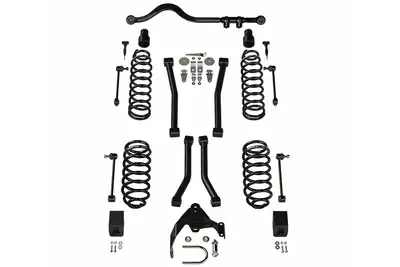 TeraFlex Teraflex 3in Lift Suspension System 4 Flexarms System w Track Bar - JK 4DR