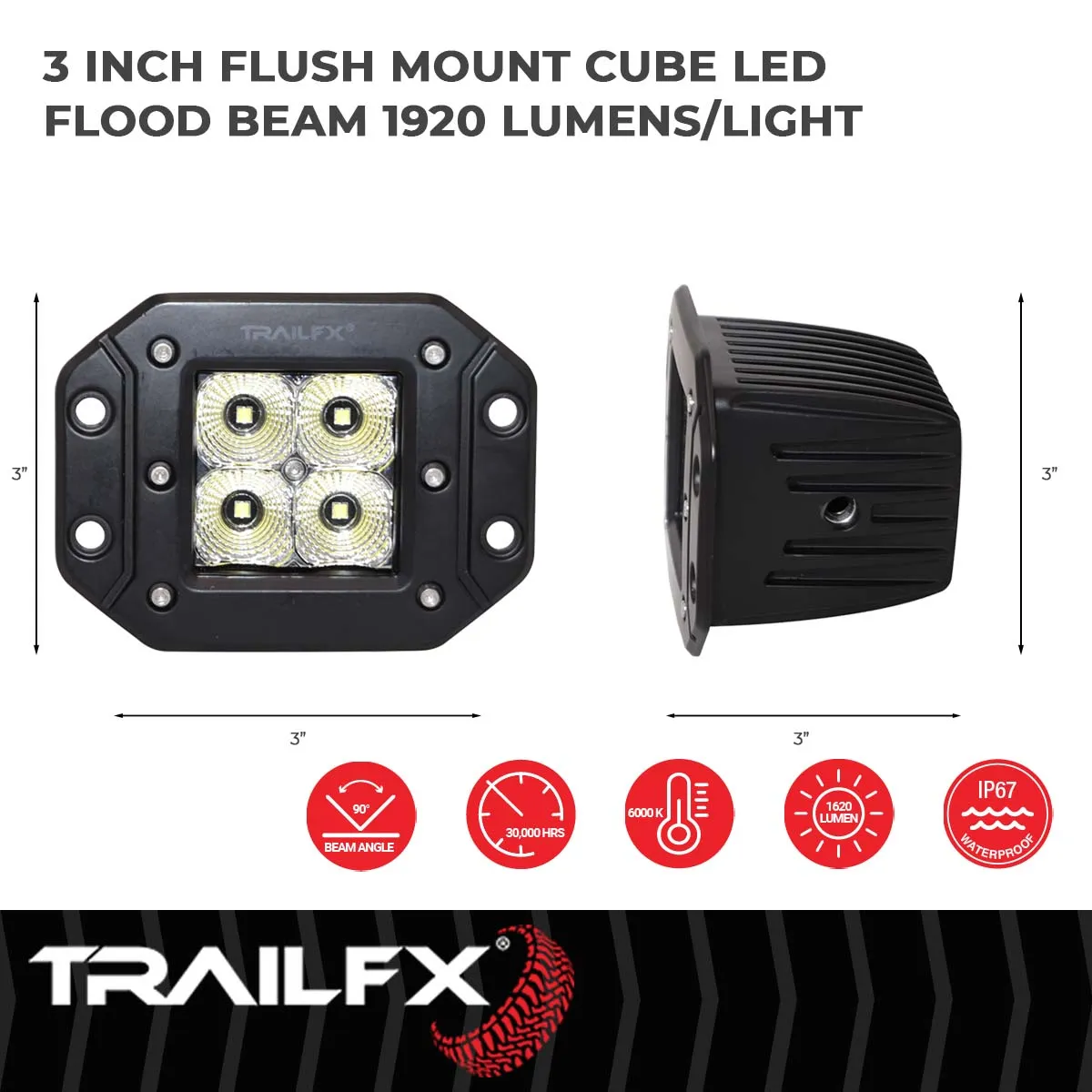 2x2 Cube 4x5w-Flush Flood Pair product image