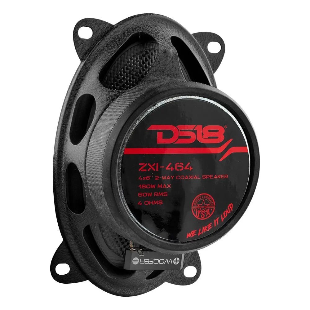 ZXI 4x6" 2-Way Coaxial Speakers with Kevlar Cone | 60 Watts RMS 4-Ohm product image