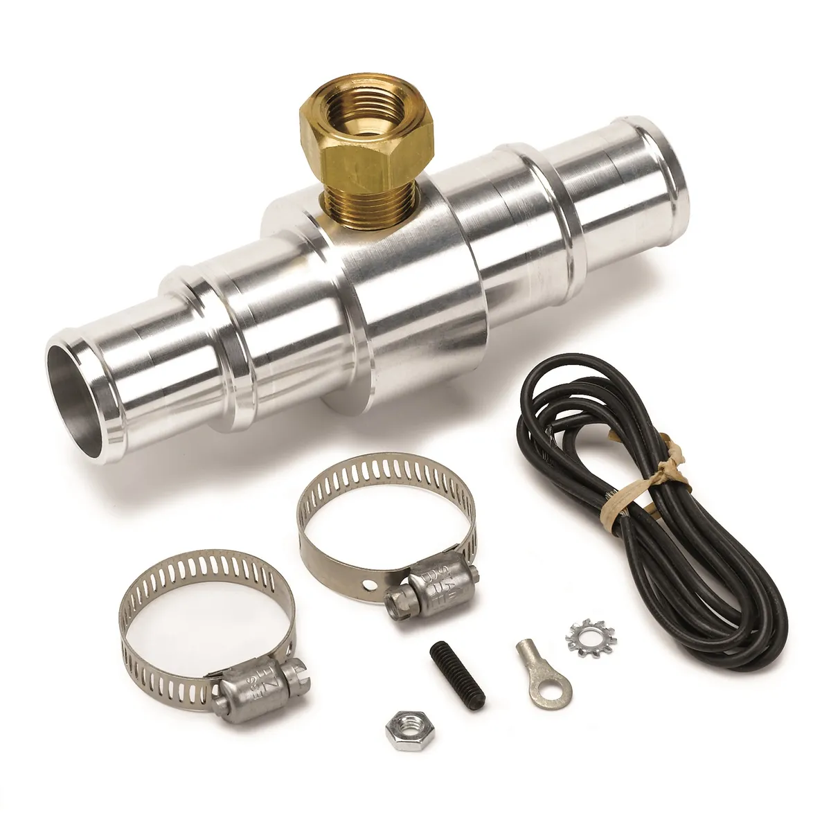 Autometer 2282 Fitting, Adapter, Radiator Hose, 1 to 1.25, 3/8 Nptf Female, Aluminum product image