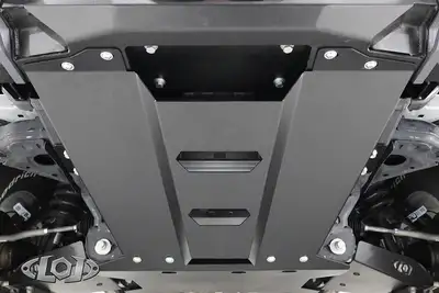 LoD Offroad 2021+ Bronco Black Ops Front Bumper Skid Plate (Black Powder Coated)