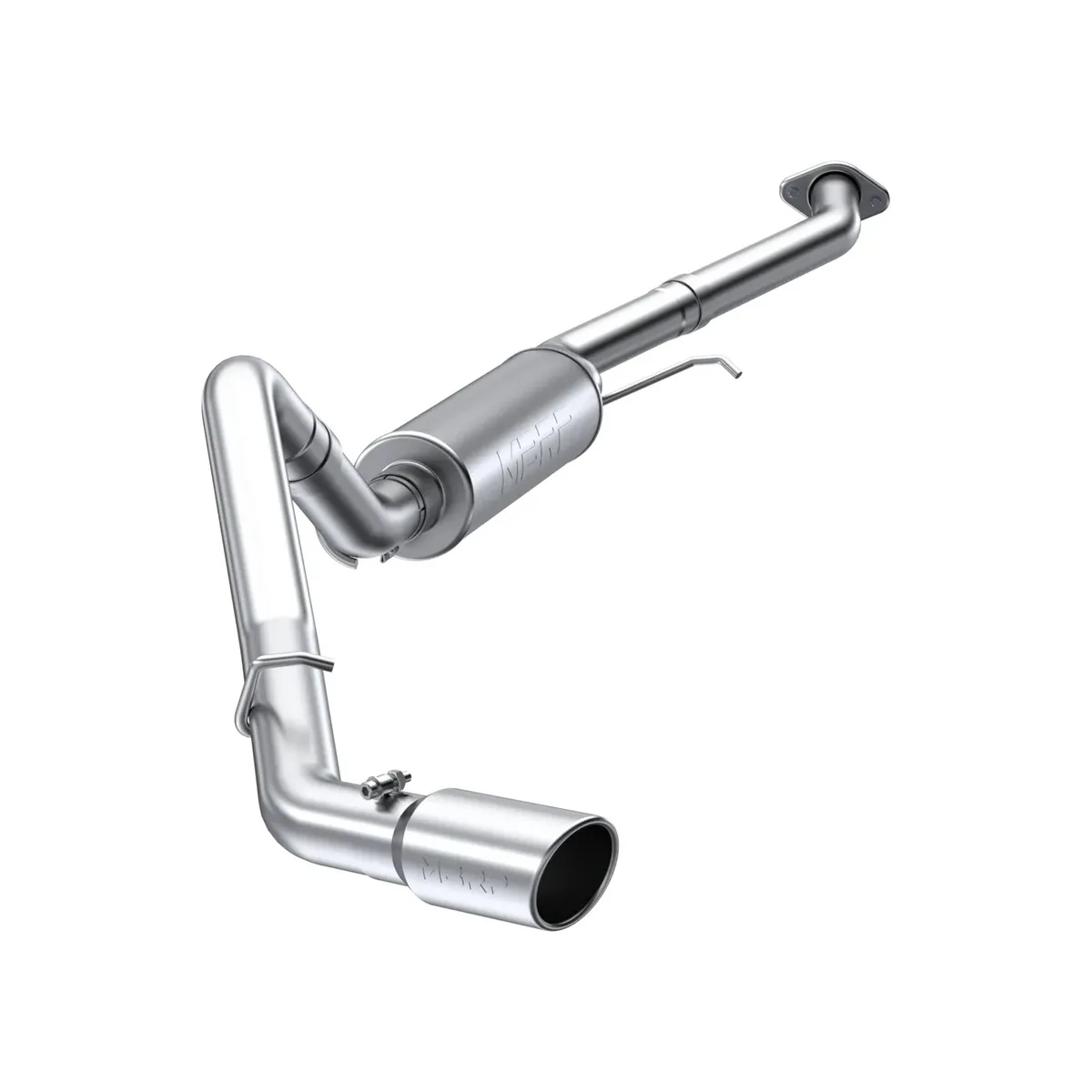 MBRP Exhaust Armor Lite Cat Back Exhaust System; 3 in.; Incl. Extension Pipe/Mid Pipe/Muffler/Over Axle Pipe/Tailpipe/Hardware/4 in. OD Tip; Single Side Exit; Aluminized;