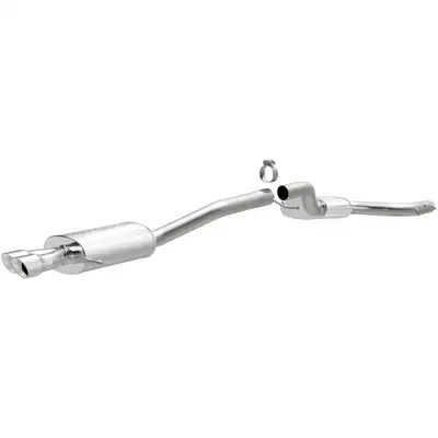MagnaFlow Exhaust Products 2012 Volkswagon Jetta Volkswagen Jetta Stainless Cat-Back System Performance Exhaust -4 2.0l Turbocharged 5 x 8 x 14in. Muffler; 4 x 9 x 11in. Resonator; 2.5in. Tubing; 3in. Polished Stainless Tips; Dual Straight Driver Side Rear Exit