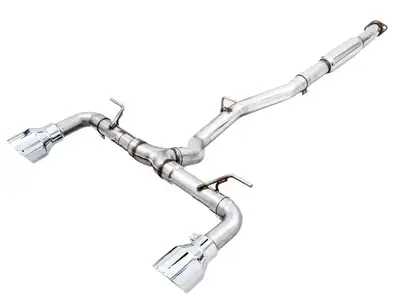 AWE Tuning AWE Track Edition Exhaust for Subaru BRZ / Toyota GR86 / Toyota 86 / Scion FR-S - Chrome Silver Tips