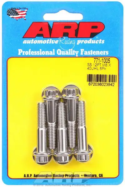 ARP Auto Racing S/S Bolt Kit - 12pt. (5) 8mm x 1.25 x 40