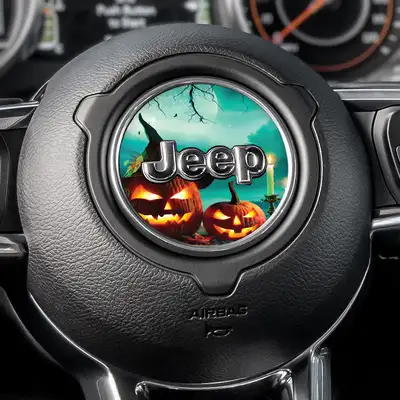 Under The Sun Inserts Spooky Jack-O-Lantern Steering Wheel Decal