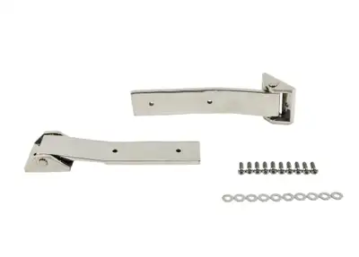 Kentrol Jeep JK Tailgate Hinge Pair 07-18 Wrangler JK Polished Silver Kentrol