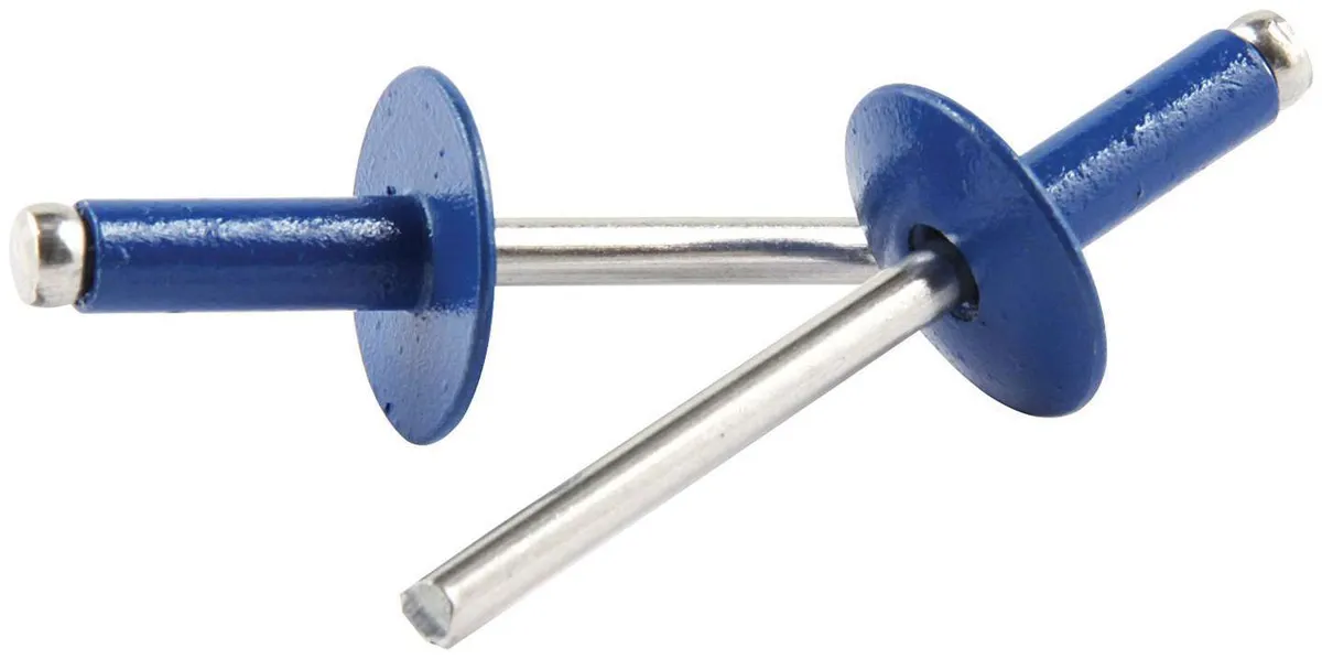 Allstar Performance Lg Hd Rivet Blue Alum 250pk Chevron