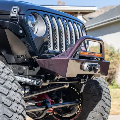 Savvy Off-Road 18c Wrangler/20c Gladiator Krawler Lite Front Bumper With Hoop Raw