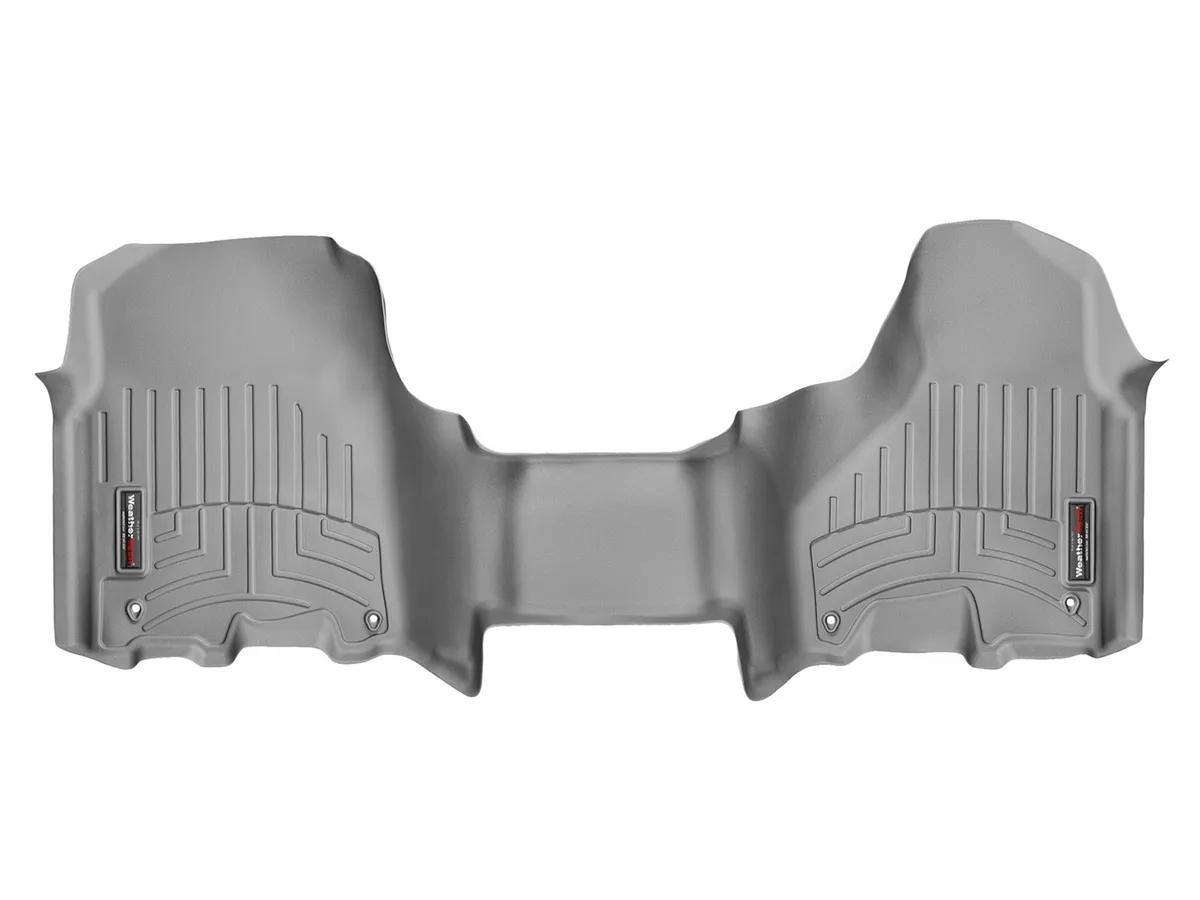 Weathertech FloorLiner™ DigitalFit®; Gray; Front; Over The Hump;