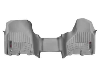 Weathertech FloorLiner™ DigitalFit®; Gray; Front; Over The Hump;