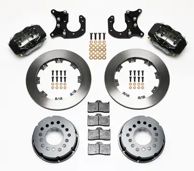 Wilwood Brakes Wilwood FDLI PS Rear Kit Drilled Red New Big Ford 2.50in Offset