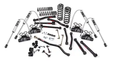 JKS 0718 Jeep JK Wrangler 2dr 3.5in Jkrawl Lift Kitfox 2.5 Pes R/R Dsc Shocks 4wd