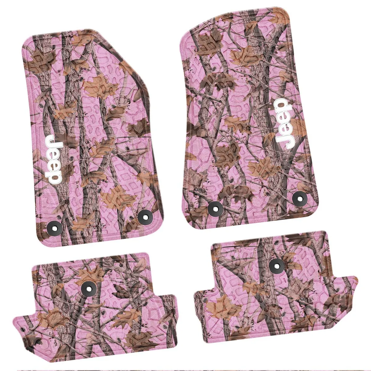 18-24 Jeep JL 2 Dr Front and RearTire Tread/Scorched Earth Scene w/ JEEP Insert - Black w/ Tan Insert product image