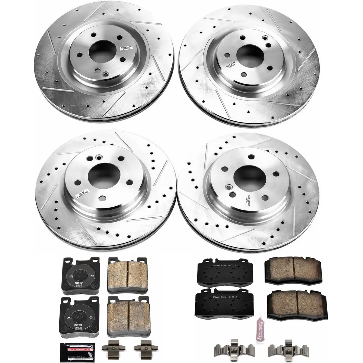 Z23 Evolution Sport Upgrade Kit: Drilled/Slotted Rotors; Carbon-Fiber Ceramic Pads W/Hardware; Pad Sensors product image