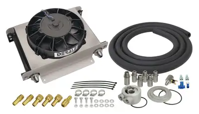 Derale 25 Row Hyper-Cool Remote Engine Oil Cooler Kit, -8AN