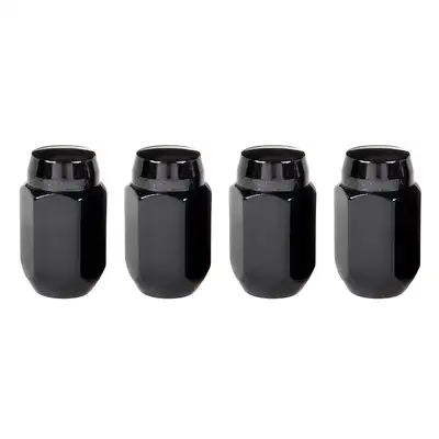 McGard Hex Lug Nut M14x1.5 Cone Seat 22mm Hex 1.635 in Oal Black (4 Pk)