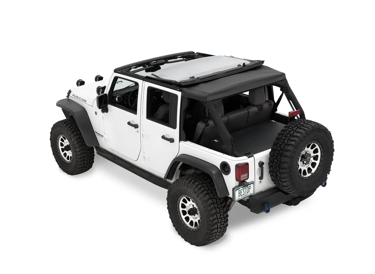 The Ascent Soft Tops For Jeep 2007-2018 Wrangler JK 4 Door Black Diamond Bestop product image