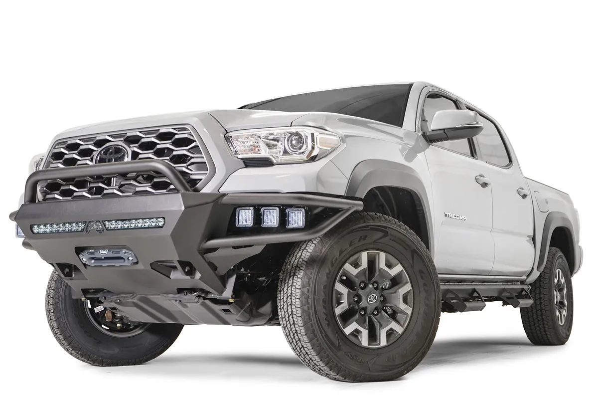 Vengeance Winch Front Bumper; w/Pre-Runner Guard; 2 Stage Matte Black Powder Coat; product image