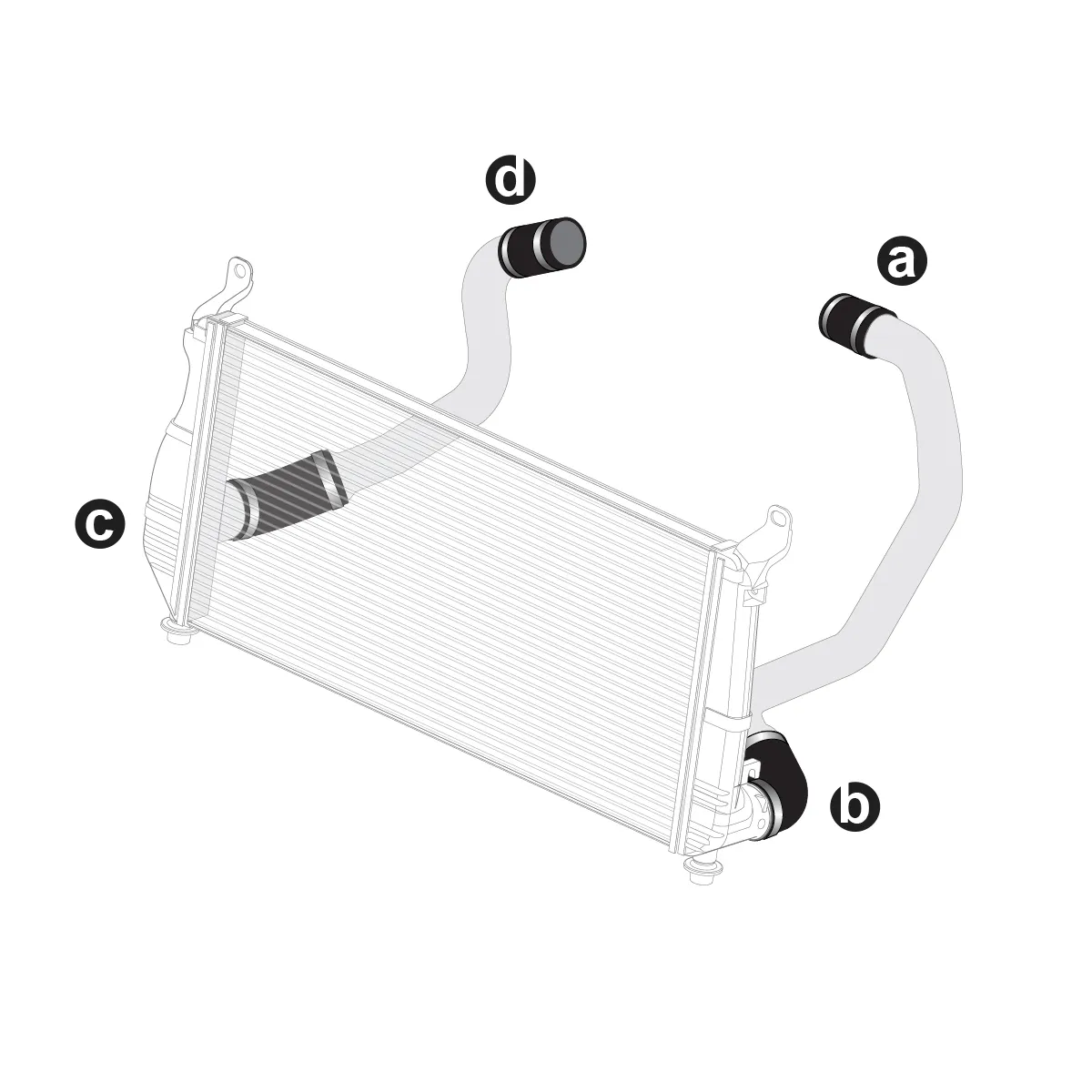 LLY 04.5-05 Silicone And Clamp Kit Black PPE Diesel product image