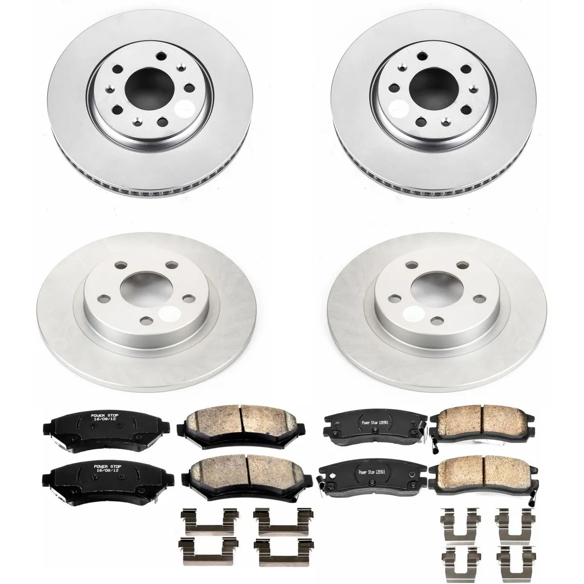 Z17 Geomet Coated Rotor Kit: Genuine Geomet Fully Coated Rotors; Ceramic Pads W/Hardware product image