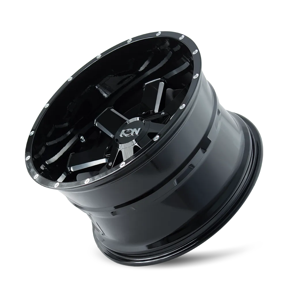 Cast Aluminum Wheels 141 GB 20x9 Milled Spokes Gloss Black 5 On 150/5 On 139.7 Bolt Pattern 0 Offset ION Wheels product image