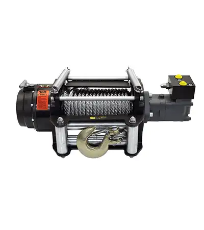Mile Marker 18000 LB Hydraulic Winch 1 Speed Free Spooling H Series Mile Marker