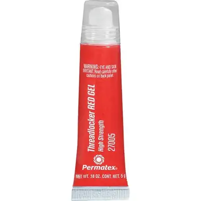 Permatex High Strength Threadlocker Red 5g Squeeze Applicator