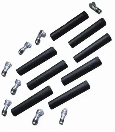 Taylor Cable Straight Spark Plug Boot & Terminal Kit - Black