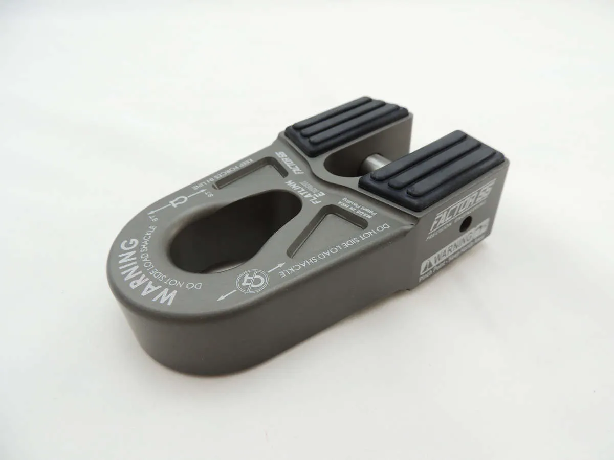FlatLink E Expert Version Winch Shackle Mount Assembly Anodized Gray Factor 55 product image