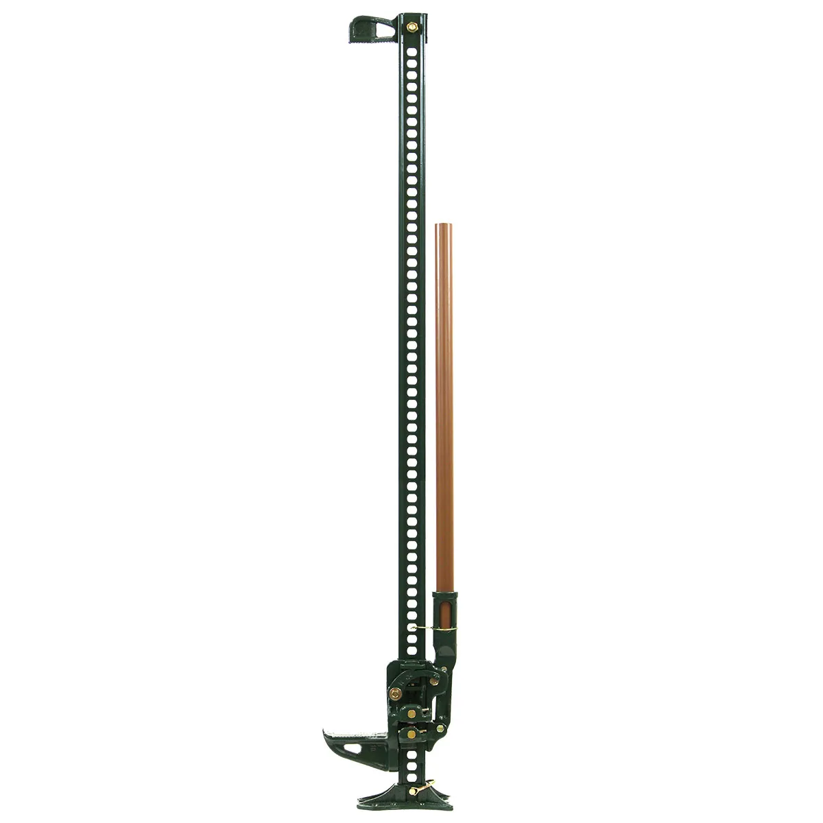Hi-lift Jack 60 Hi-Lift PJ HARRAH SIGNATURE Edition Jack All Cast Model 7000 lb. Capacity 4660 Rated Capacity. Green Jack with a Brown Handle.