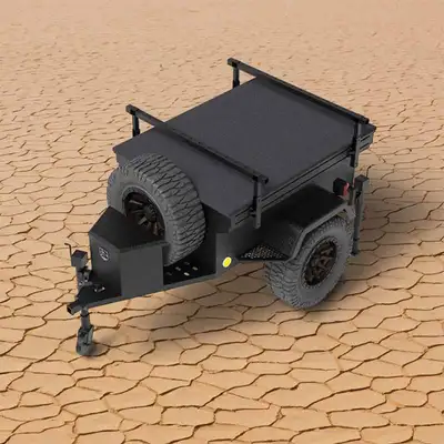 Overland Vehicle Systems Overland Vehicle Systems Military Style Off Road Trailer w/ Full Articulating Suspension - 5x5 Bolt Pattern