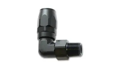 Vibrant Performance Vibrant Performance - 26905 - Male Hose End Fitting, 90 Degree; Size: -8AN; Pipe Thread: 1/2 in. NPT