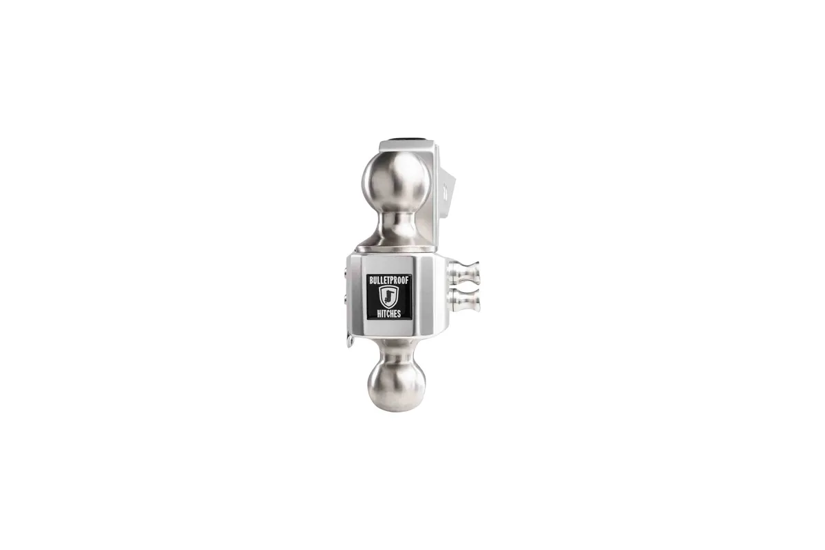 2.0" Aluminum Medium Duty Hitch 2" Drop/Rise w/ Stainless Steel Dual Ball product image