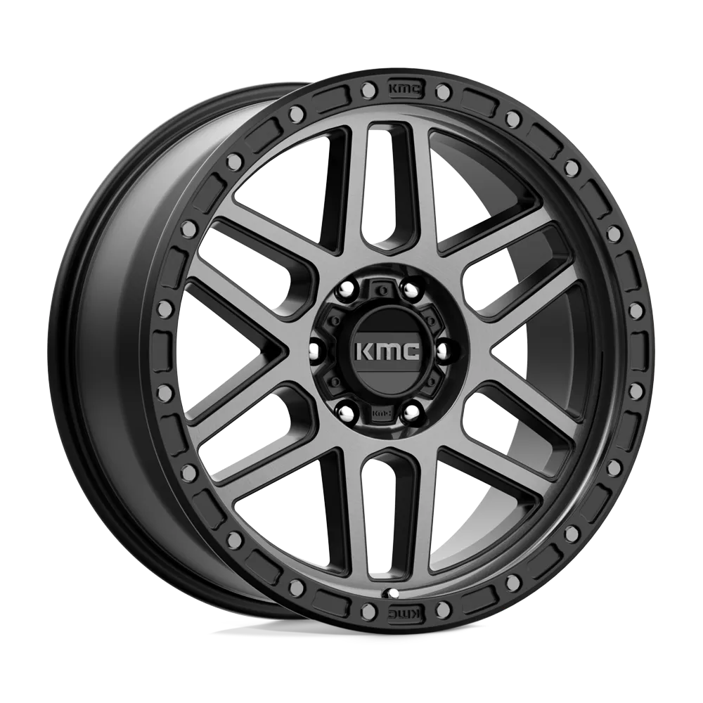 Km544 17x9 6x139.70 Satin Black w/ Gloss Black Lip (18 Mm) product image