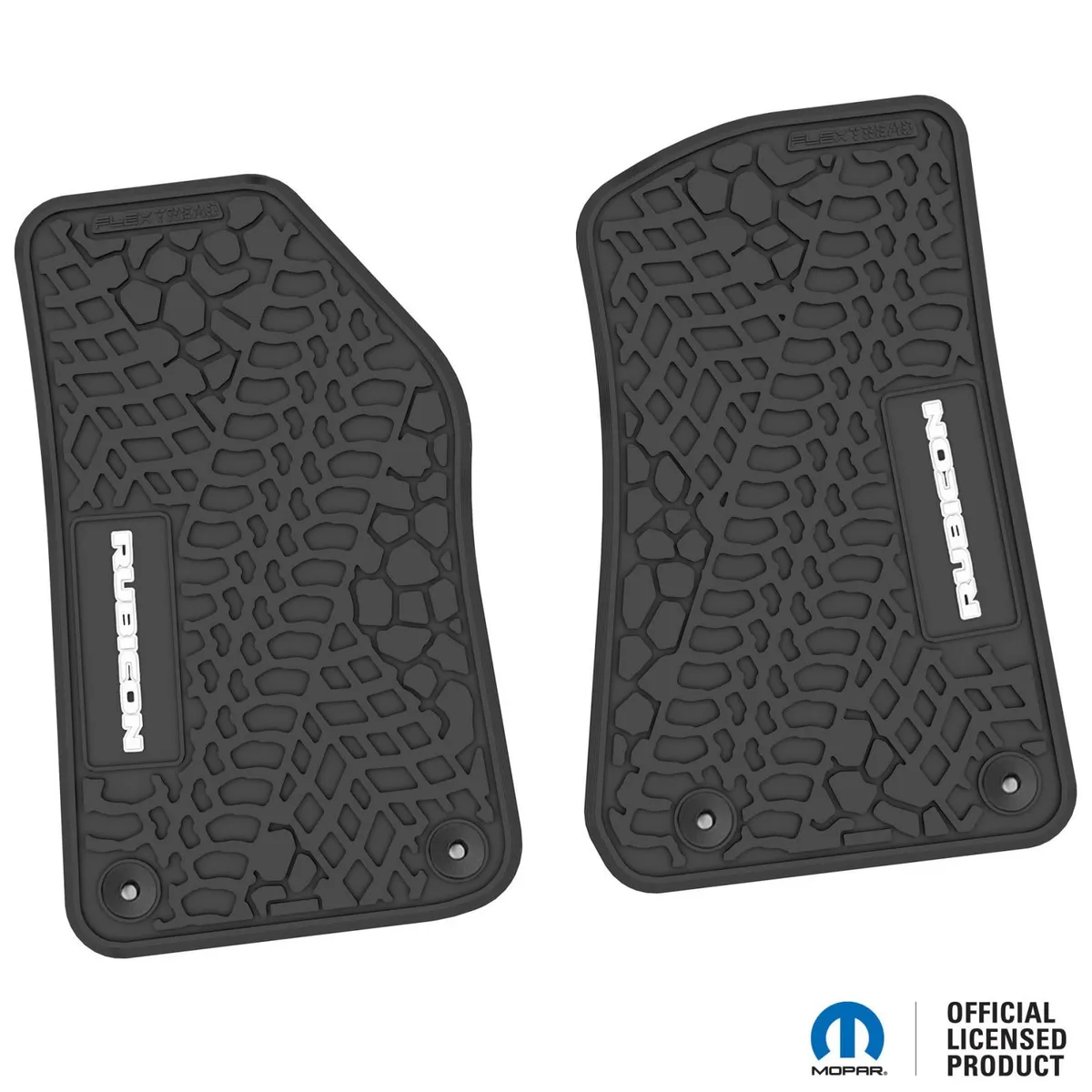 18-24 Jeep JL 2 Dr/Gladiator Front -Tire Tread/Scorched Earth Scene w/ Rubicon Insert - Black w/ Red Insert product image