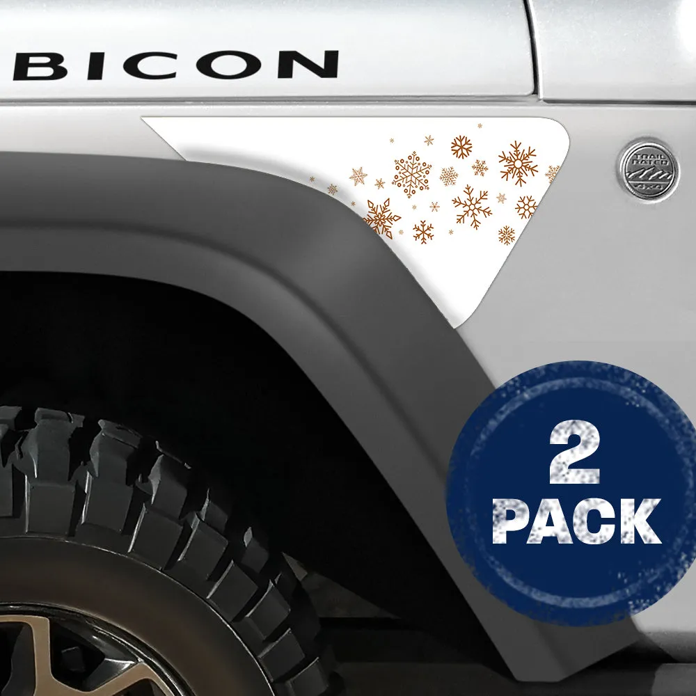 Snow Wave 2pc Vinyl Fender Decal product image