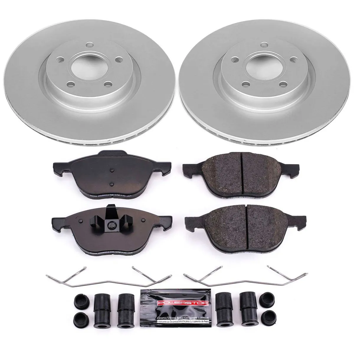 Z23 Sport Geomet Coated Rotor Kit For European Vehicles: Genuine Geomet Fully Coated Rotors; Carbon-Fiber Ceramic Pads W/Hardware product image