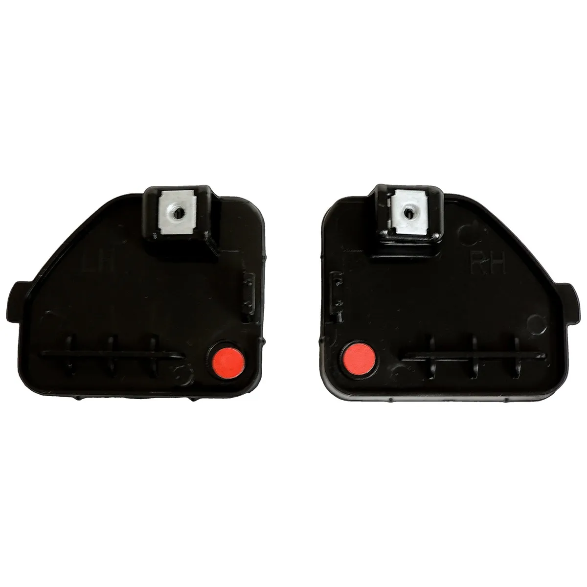 Rear Fascia Reflector Set for 2018+ Jeep JL Wrangler; Red Plastic product image