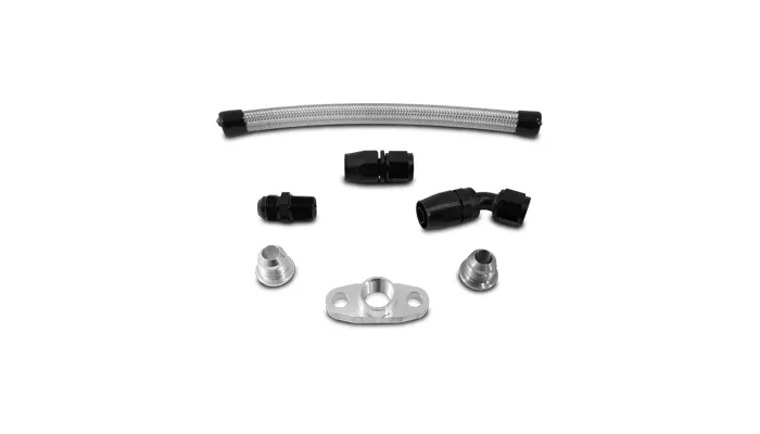 Vibrant Performance - 10283 - Universal Oil Drain Kit for GT series Top Mount turbo setups (20 in. long line) product image