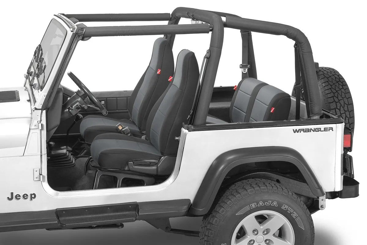 Jeep Wrangler Neoprene Seat Covers for 1991 Jeep Wrangler YJ Charcoal Diver Down product image