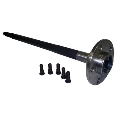 Crown Automotive Jeep Replacement 1992-2001 XJ Cherokee MJ Comanche;1993-1995 YJ Wrangler;1993-1996 ZJ Grand Cherokee w/ Drum Brakes;1997-2002 TJ Wrangler;w/ Dana 35; Right Axle Shaft; 29" Long 27 Spline; 4340 High Strength Alloy Steel; Includes (1) 44217 Tone Ring & (5) 83503053 Studs