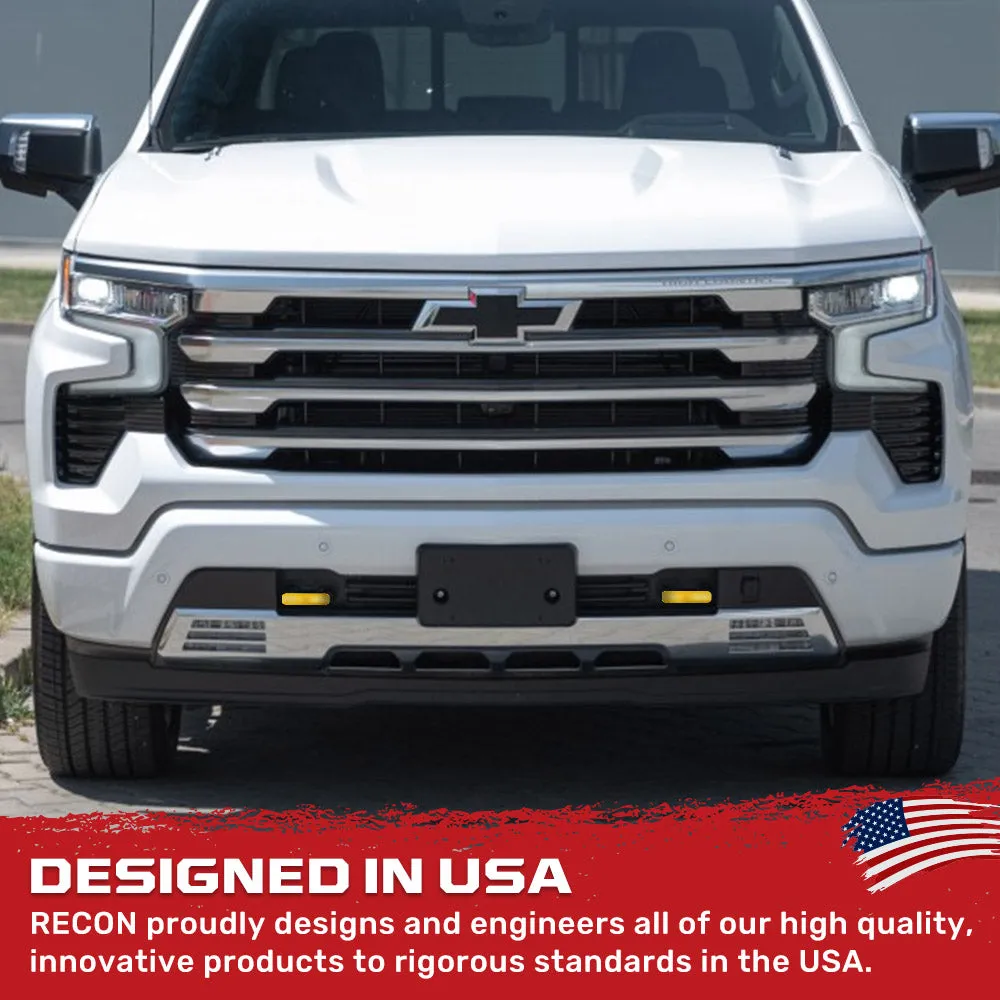 Chevy 20-25 Silverado 1500 Tow Hook Covers 2-Piece Set of Silicone Covers Standard & LED Options - Multiple Colors product image