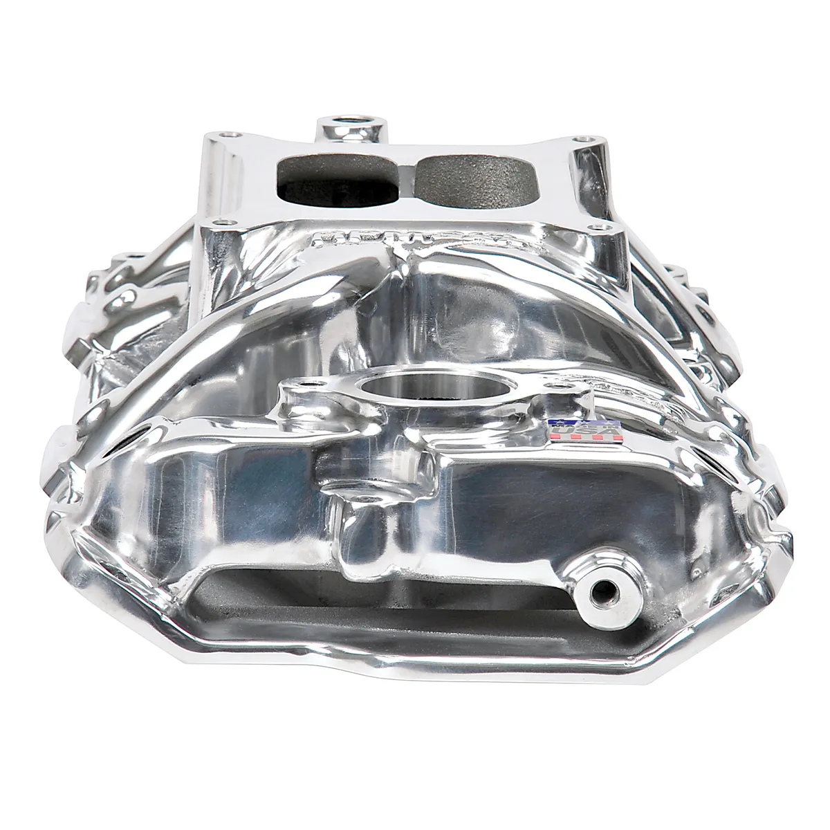 Edelbrock 75011 Performer RPM AIR-Gap Small Block Chevy Polished Intake Manifold product image
