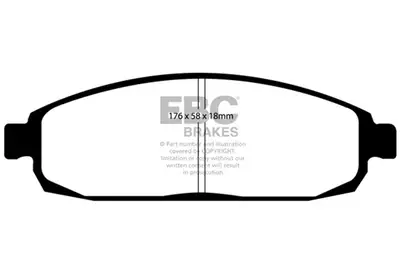 EBC Brakes S8 Kits Orangestuff and GD Rotors; Front; FMSI Pad No. D1080; Vented; 5 Bolt Holes; 327mm Dia.; 53mm Height; 30mm Thick; 72mm Center Hole Dia.;