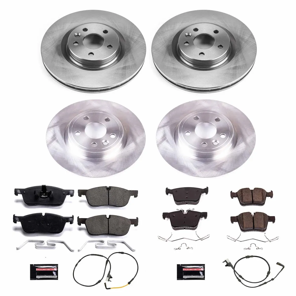 Z17 Direct Replacement Kit: Rotors; Ceramic Pads W/Hardware; Pad Sensors product image