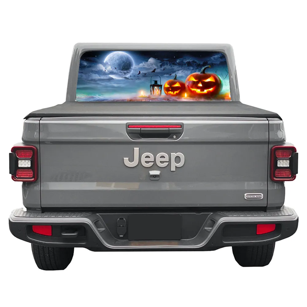 Moon Rising Flag Print Rear Window Decal product image